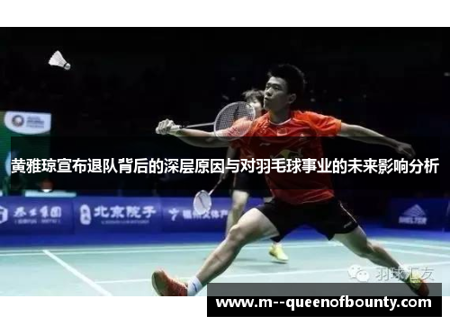 黄雅琼宣布退队背后的深层原因与对羽毛球事业的未来影响分析